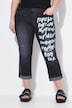amy 7/8 jeans, straight fit, wording, 5-pocket
