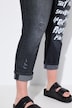 amy 7/8 jeans, straight fit, wording, 5-pocket