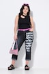 amy 7/8 jeans, straight fit, wording, 5-pocket