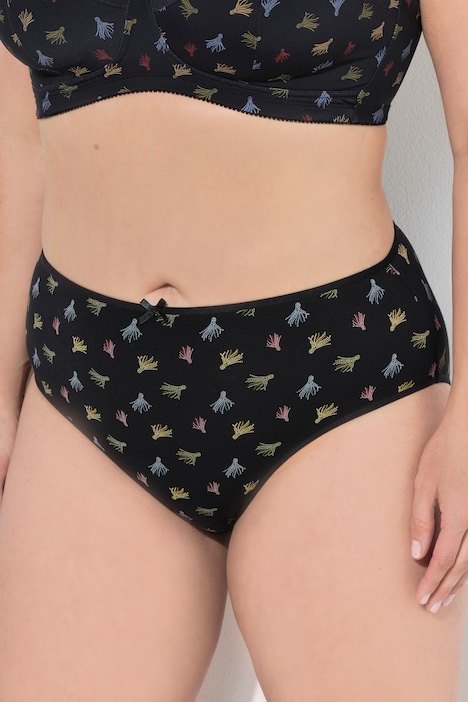 Midi-slips, set van 5, motief / effen