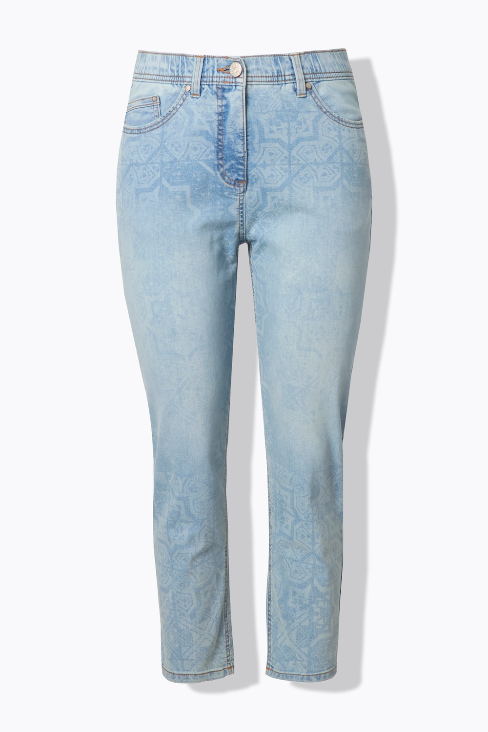 Stora storlekar Mom-jeans, Dam, blå, storlek: 62, Bomull/Polyester/Viskos, Ulla Popken