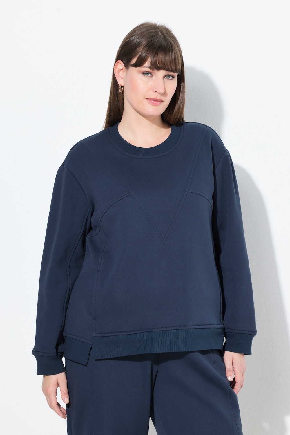 Große Größen Sweatshirt, Damen, blau, Größe: 58/60, Baumwolle, Ulla Popken