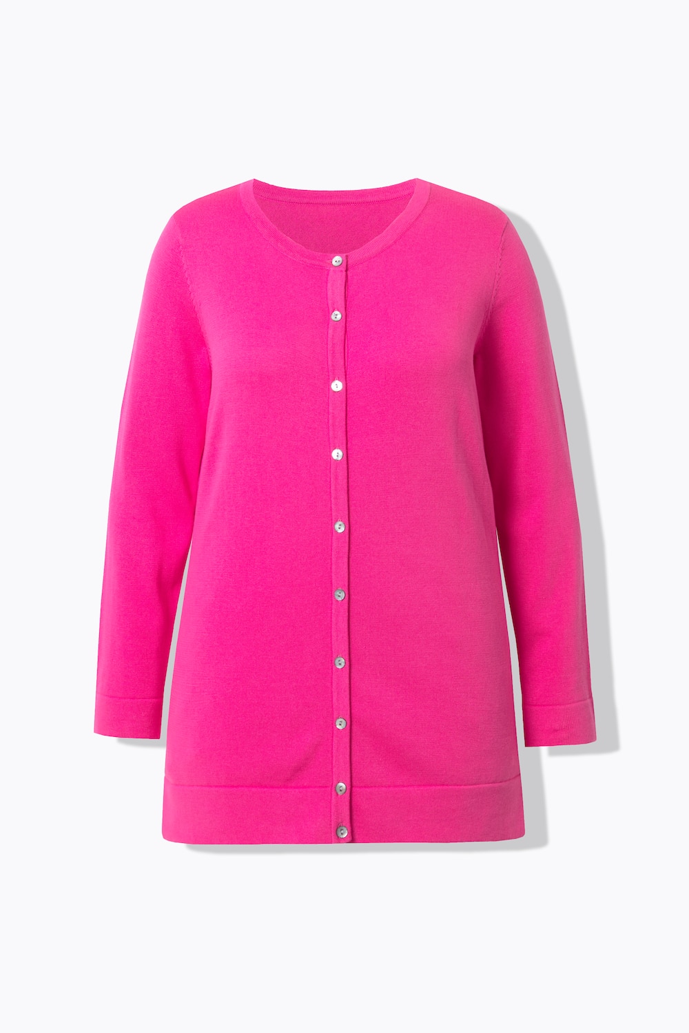 Stora storlekar Stickad Twinset-kofta, Dam, rosa, storlek: 46/48, Bomull, Ulla Popken
