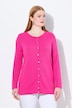 Twinset-vest, ronde hals, lange mouw, Pima Cotton
