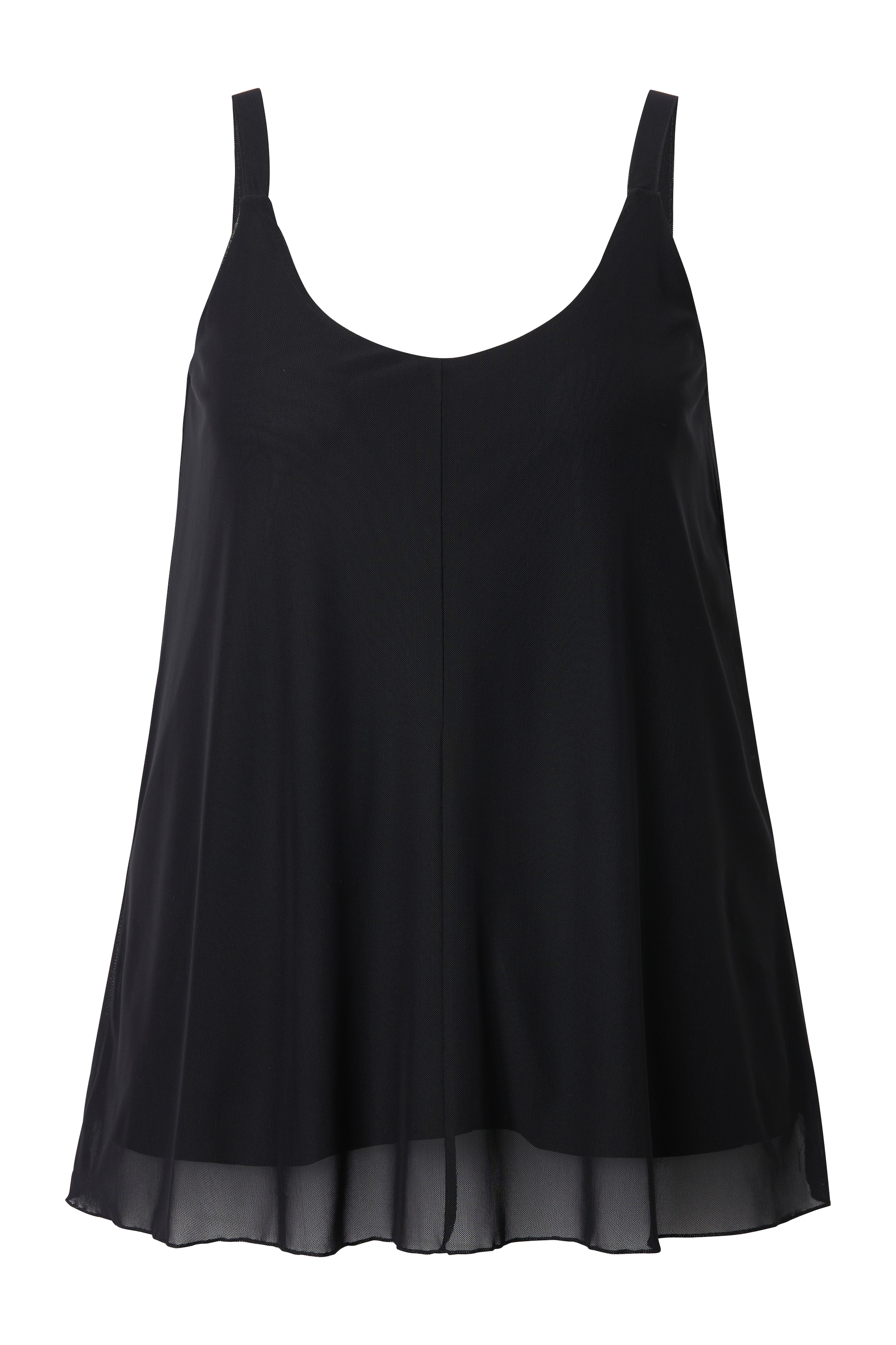 MIAMODA Damen große Größen Top A Linie Mesh 841466