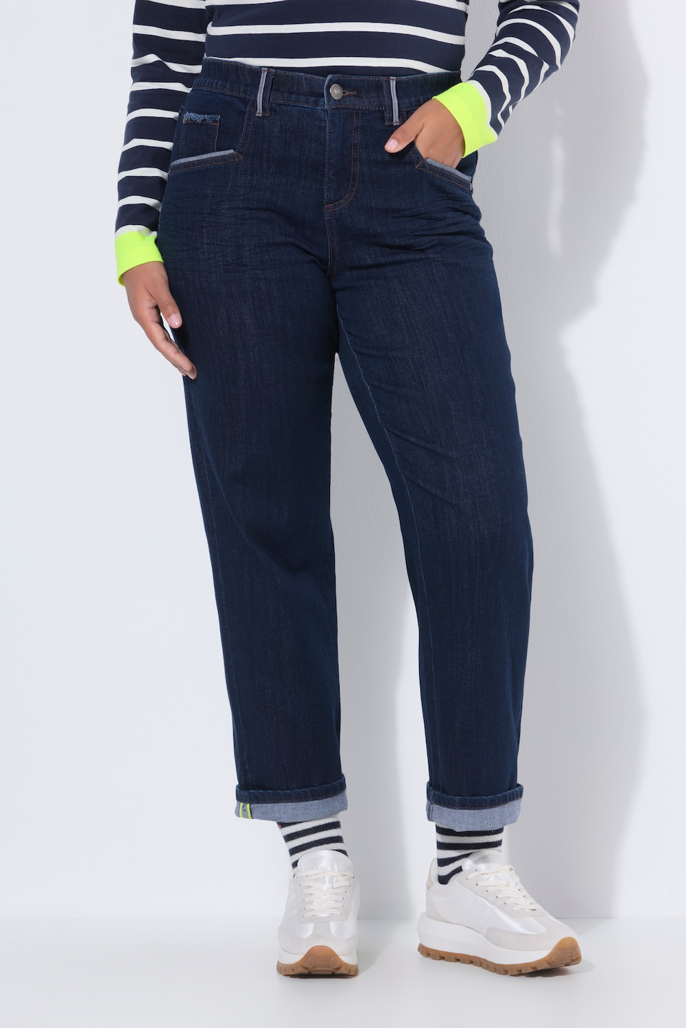 Große Größen Jeans, Damen, blau, Größe: 44, Baumwolle, LAURASON