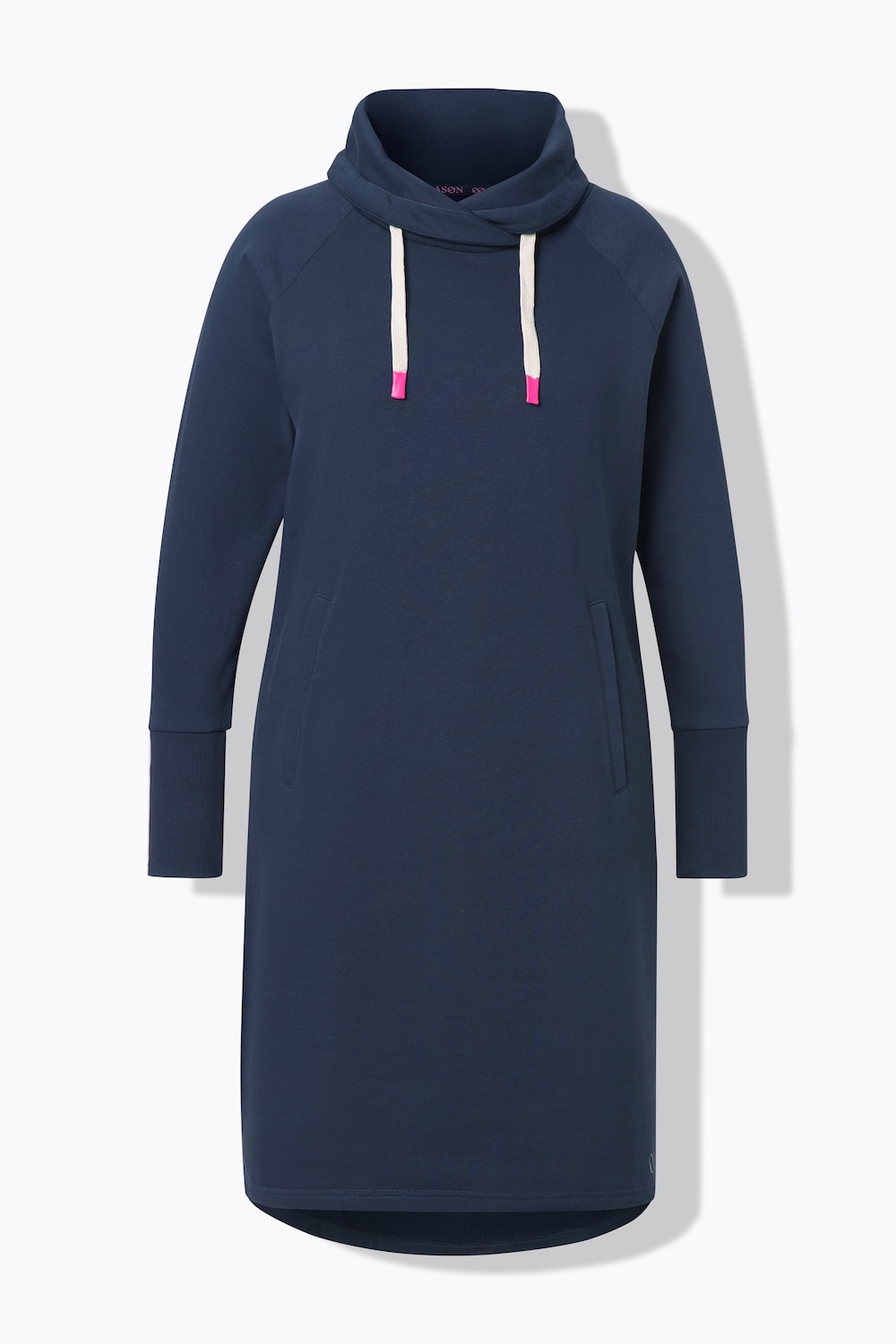 Stora storlekar Mjukisklänning, Dam, blå, storlek: 56/58, Bomull/Polyester, LAURASON