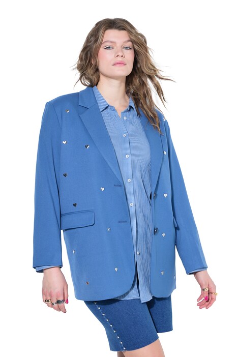 Blejzr, oversize, nýtky ve tvaru srdce