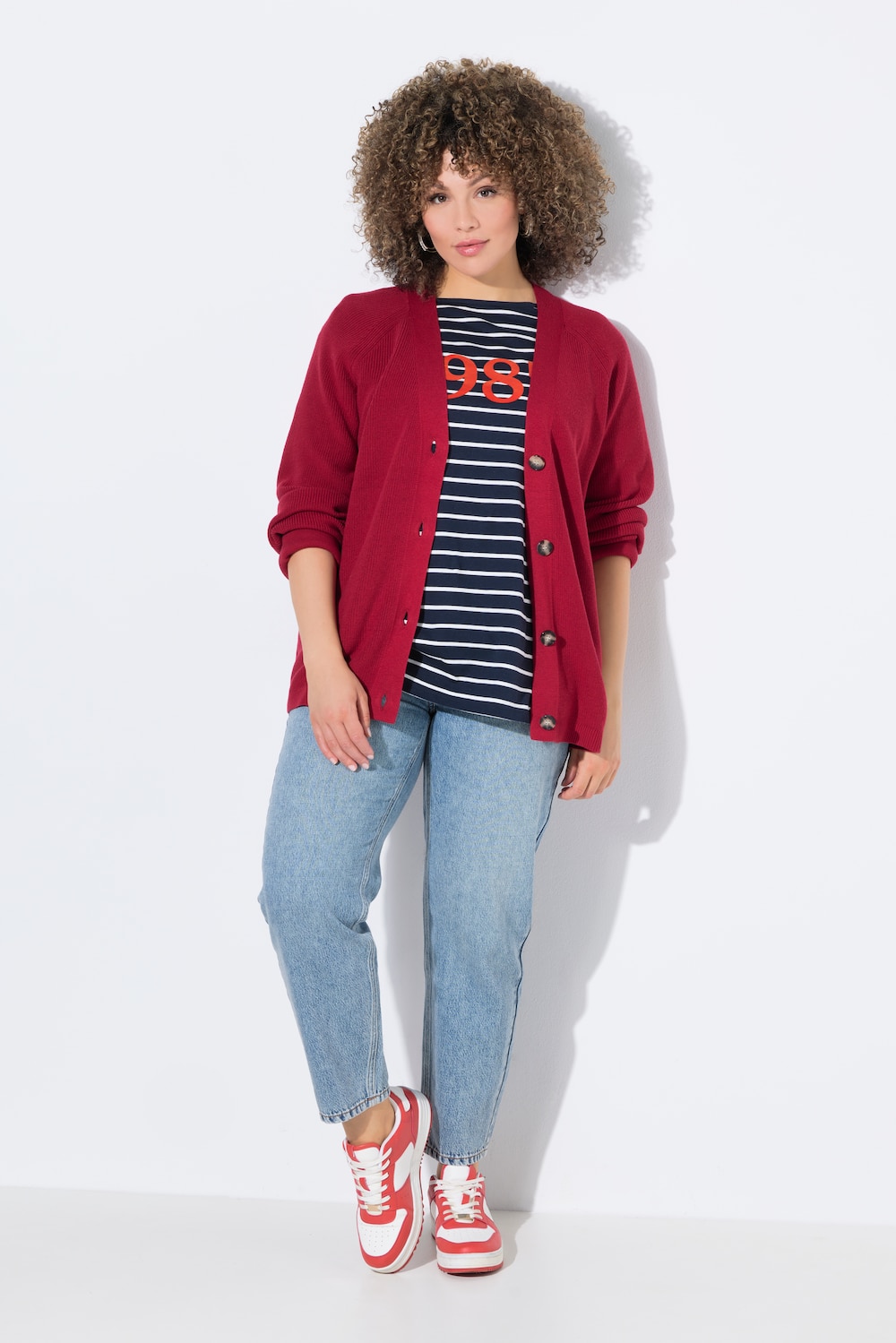 Mom-Jeans, schmaler Saum, Lyocellmix-Denim