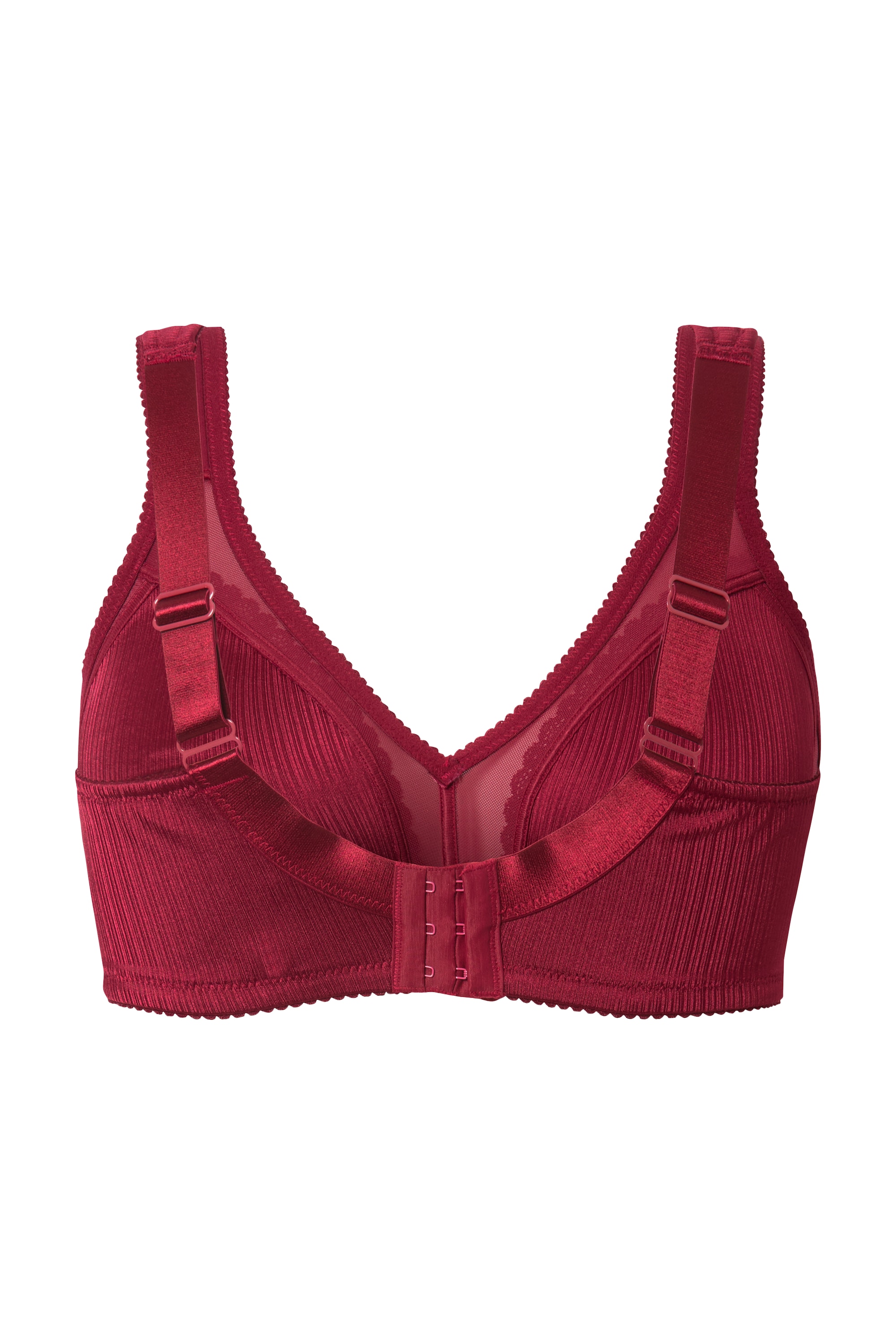 Ulla Popken Damen große Größen Minimizer BH Satin Spitze ohne Bügel 841485 - Produktbild 1