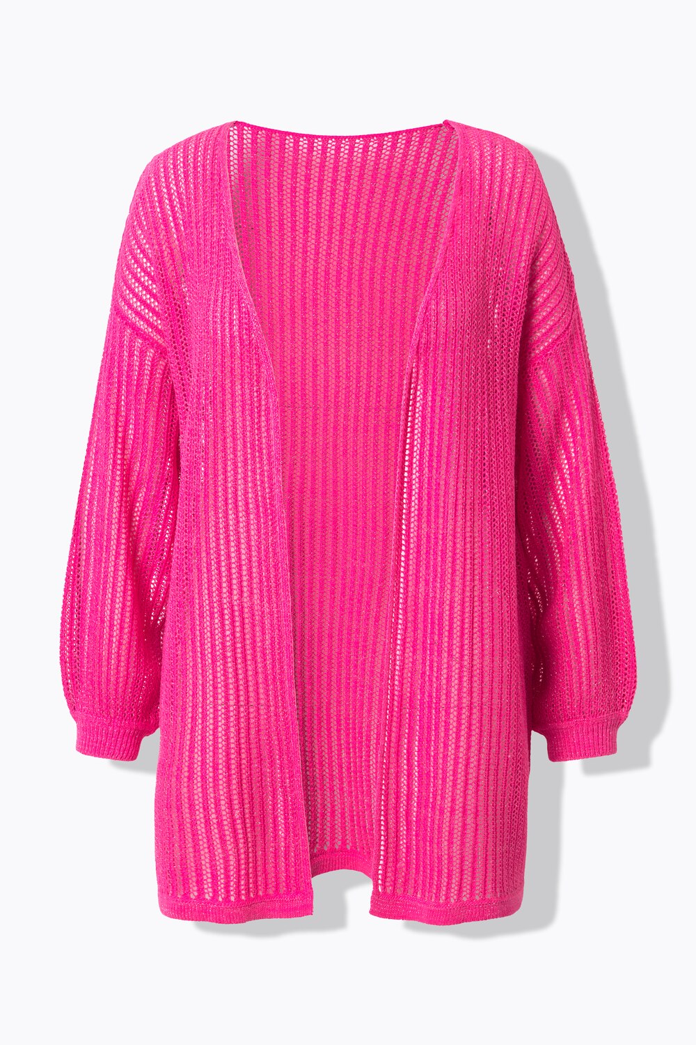 Stora storlekar Stickad kofta, Dam, rosa, storlek: 50/52, Syntetfibrer/Polyester, Angel of Style