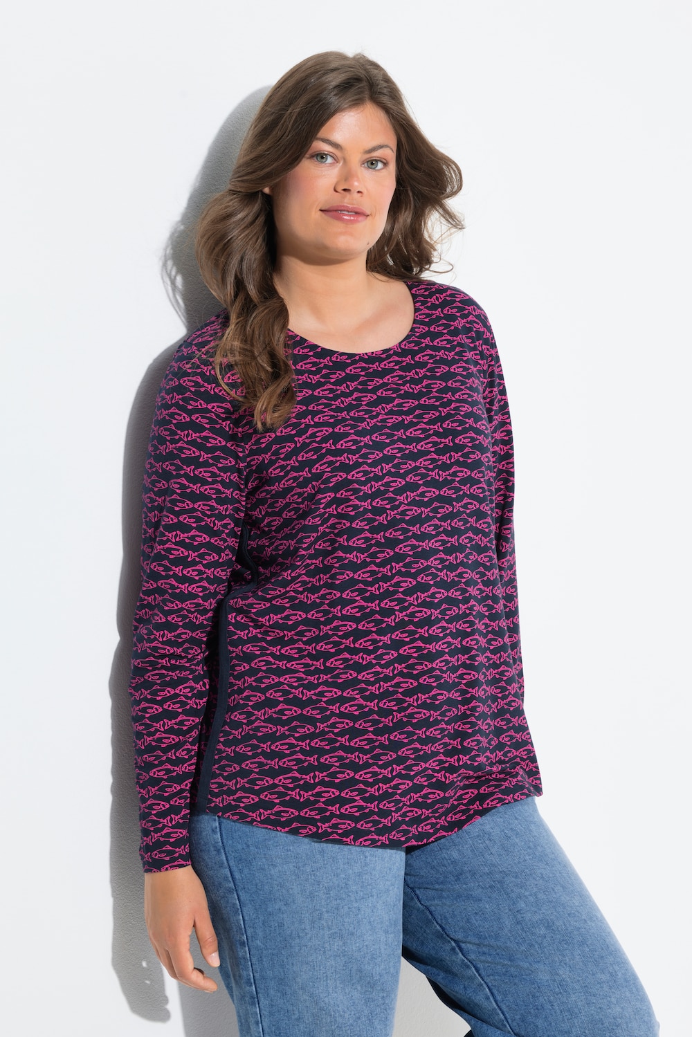 Shirt, lange mouw, ronde hals, OEKO-TEX