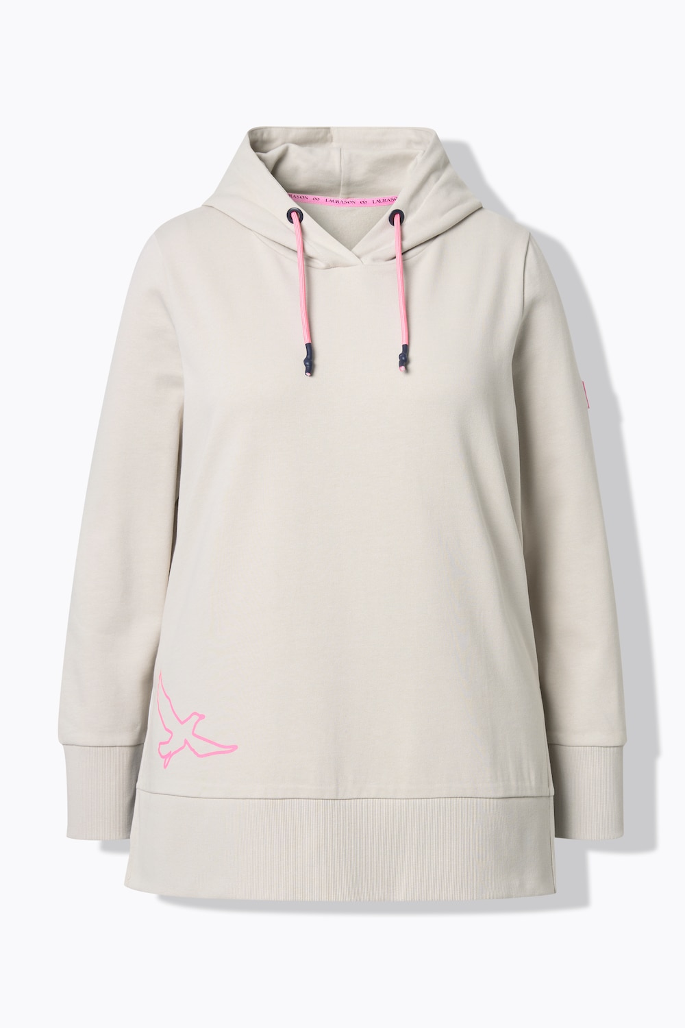 Stora storlekar Mjukiströja, Dam, grå, storlek: 48/50, Bomull/Polyester, LAURASON