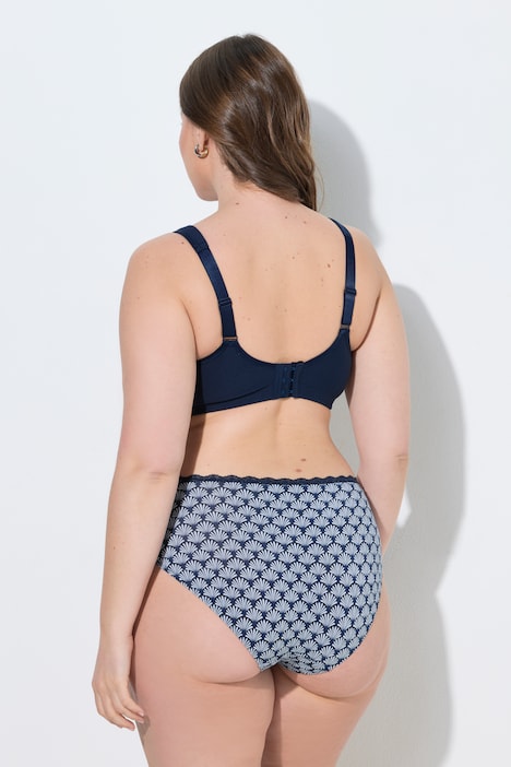 Entlastungs-BH, bügellos, Blüten/Herzspitze, Cup C - H