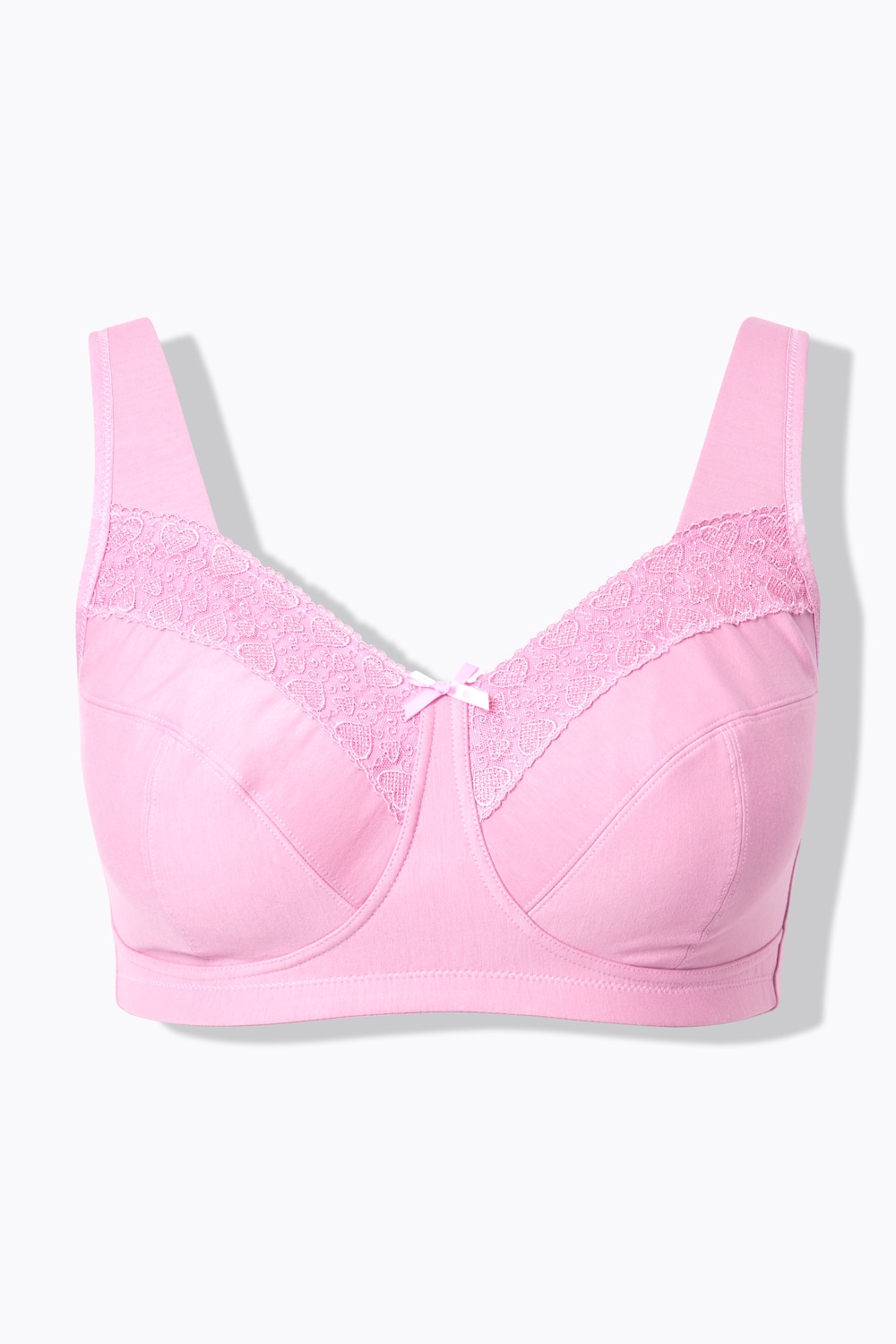 Stora storlekar Stöd-BH, Dam, rosa, storlek: 115D, Syntetfibrer/Bomull, Ulla Popken