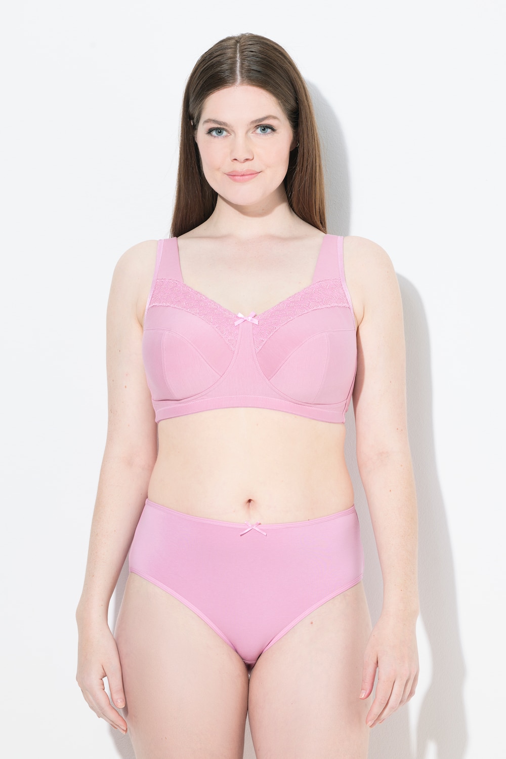 Große Größen Entlastungs-BH, Damen, rosa, Größe: 120F, Baumwolle/Synthetische Fasern, Ulla Popken