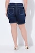 Jeans-Shorts, gerade, Spitze am Saum