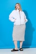 Blouson, oversized, jeans, elastische zoom