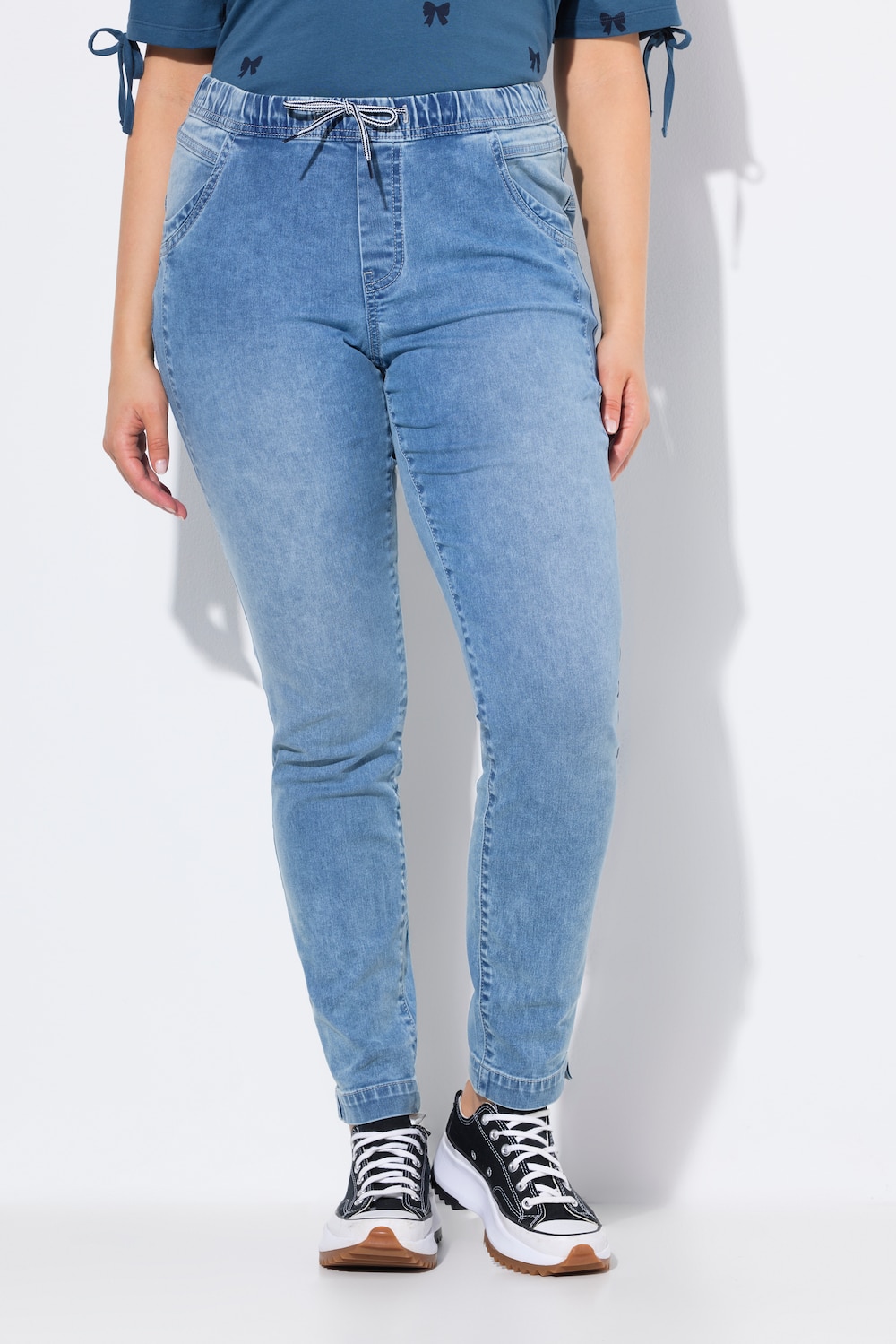 Große Größen Jeggings Sienna, Damen, blau, Größe: 44, Baumwolle/Polyester/Viskose, Ulla Popken