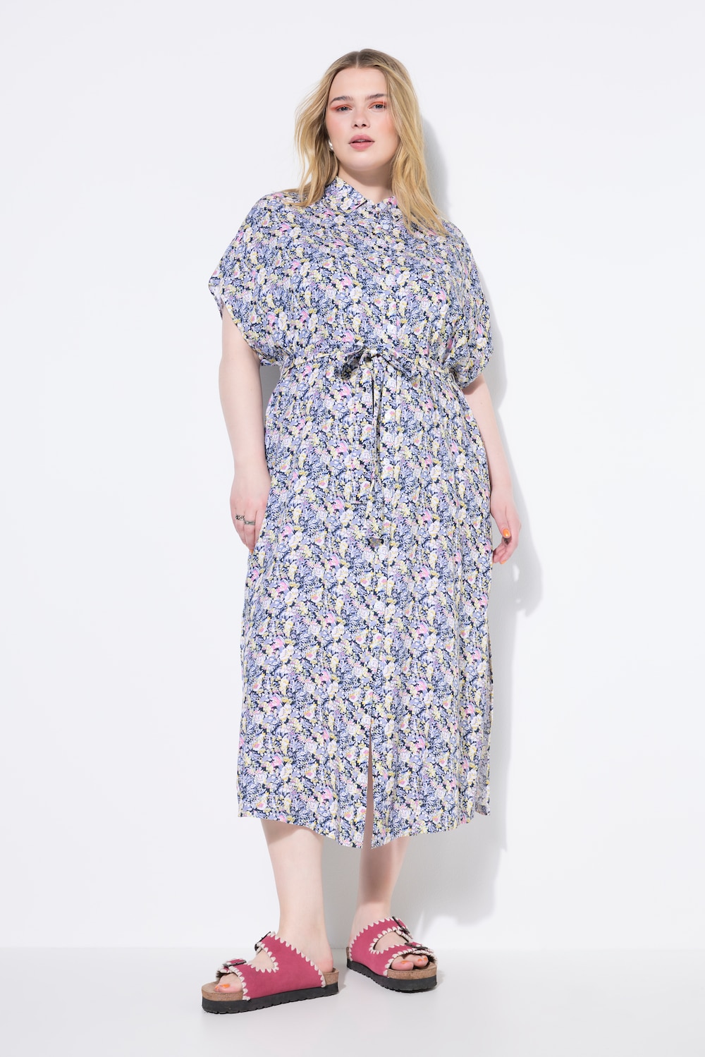 Große Größen Maxikleid, Damen, rosa, Größe: 54/56, Viskose, Studio Untold