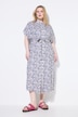 Maxi-jurk, overhemdjurk, bloemenprint