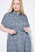 Floral print maxi shirt dress
