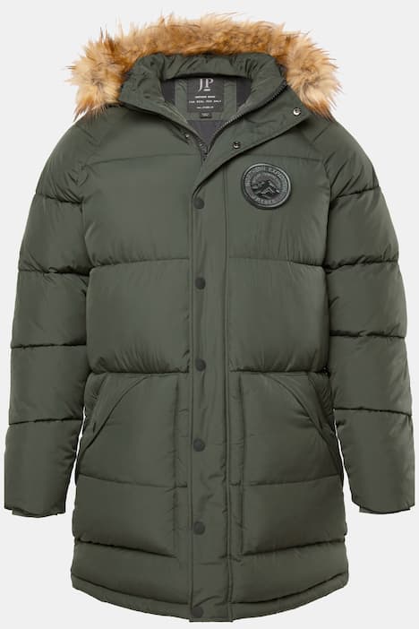 JP1880 Stepp-Parka, Kapuze, Webpelz, Badges, bis 8 XL