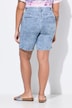 Denim shorts, rhinestone star, 5-pocket