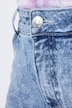 Denim shorts, rhinestone star, 5-pocket
