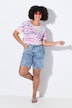 Denim shorts, rhinestone star, 5-pocket