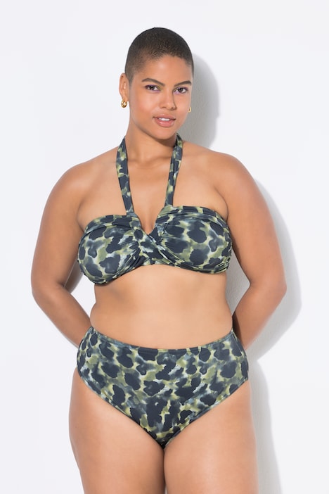Bikini-Slip, HighWaist, Camouflage
