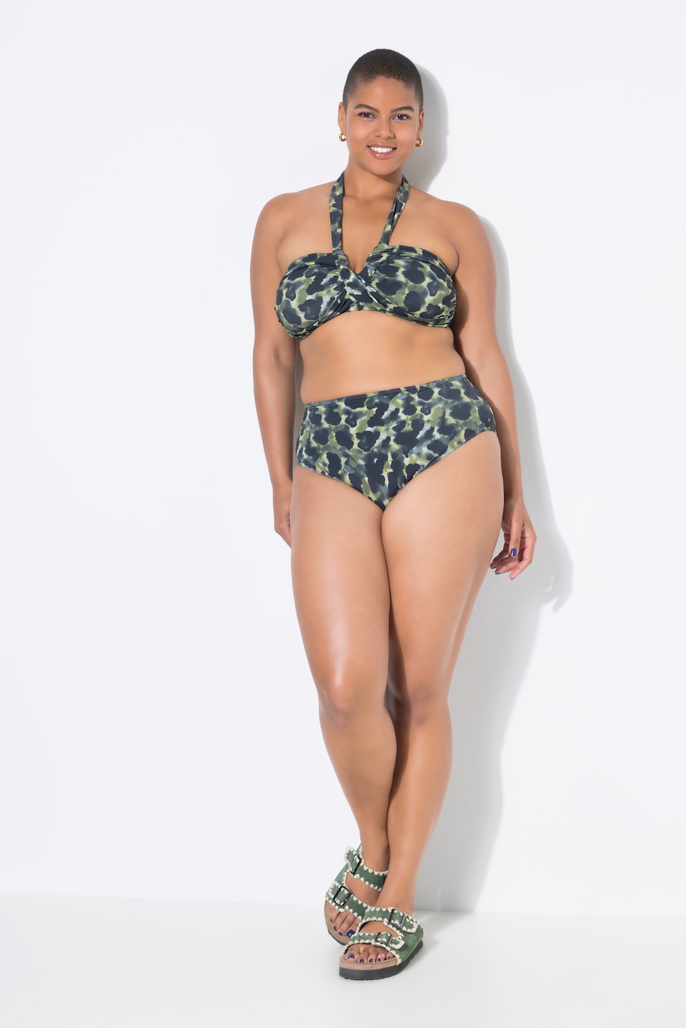Bikini-Slip, HighWaist, Camouflage