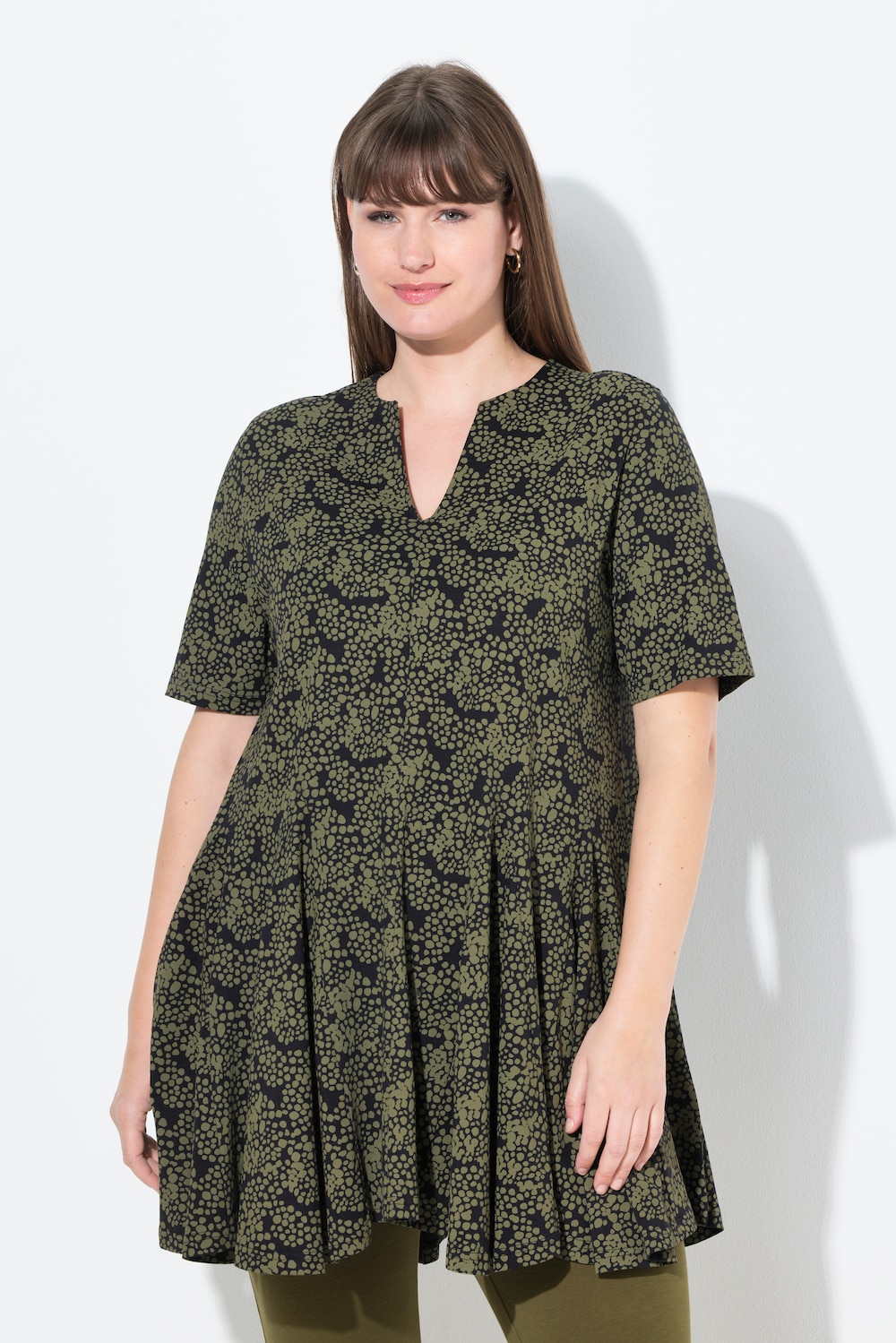 Große Größen T-Shirt, Damen, grün, Größe: 50/52, Baumwolle, Ulla Popken