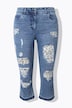Vaqueros capri 3/4 Carrie, destroyed, leopardo