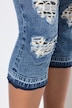 Vaqueros capri 3/4 Carrie, destroyed, leopardo