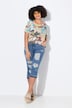 Vaqueros capri 3/4 Carrie, destroyed, leopardo