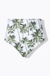 Bikinitrusser, high waist og palmeprint