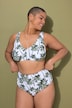Bikinitrusser, high waist og palmeprint