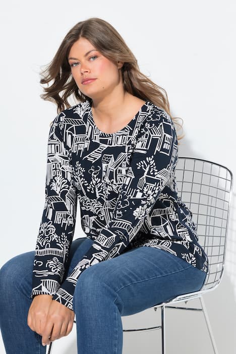 Shirt, Langarm, Rundhalsausschnitt, OEKO-TEX