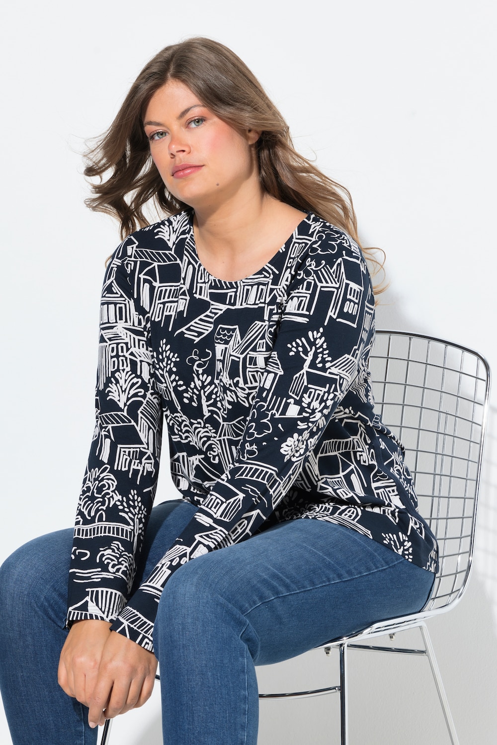 Shirt, Langarm, Rundhalsausschnitt, OEKO-TEX