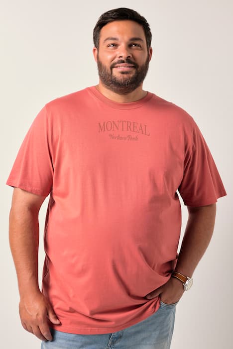 Men+ T-Shirt, Halbarm, Brustprint, bis 8 XL