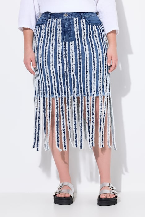Kleid, A-Linie, Grafitti-Muster, Volants
