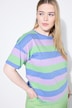 T-shirt, oversized model, blokstrepen