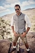 Gilet JP 1880 traditionnel, col Mao et broderie s- jusqu'à la taille 74
