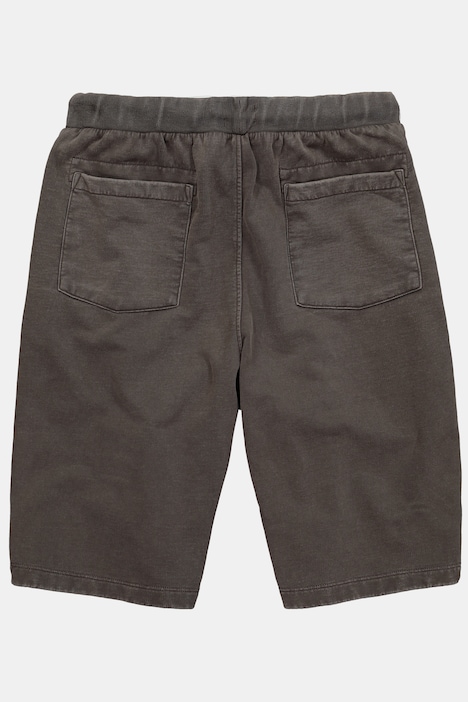 sweat bermuda, elastische tailleband, vintage look, tot 8XL