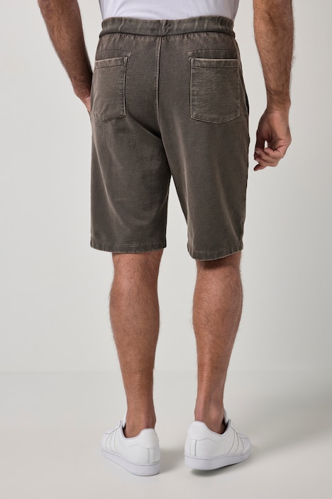 sweat bermuda, elastische tailleband, vintage look, tot 8XL