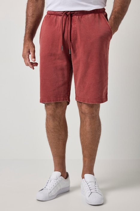 sweat bermuda, elastische tailleband, vintage look, tot 8XL