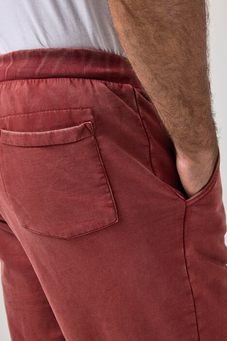 sweat bermuda, elastische tailleband, vintage look, tot 8XL