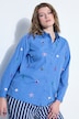 Overhemdblouse, boxy shape, borduursel met zeemotief