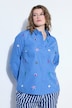 Overhemdblouse, boxy shape, borduursel met zeemotief